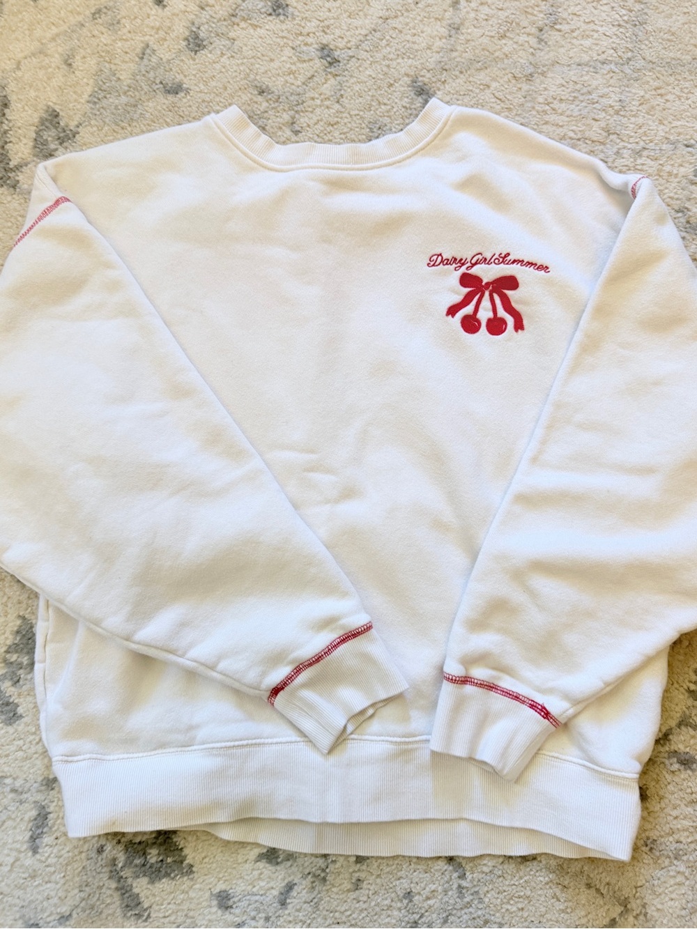 DAIRY GIRL 2024 Limited Ed Cherry Crewneck & Shorts - Picture 3 of 12